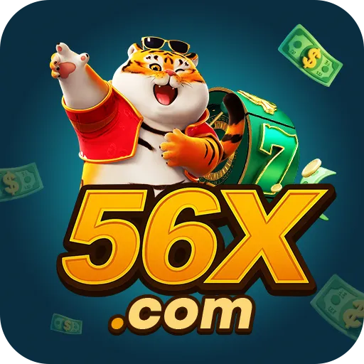 Ícone oficial do app 56X com o tigre da sorte
